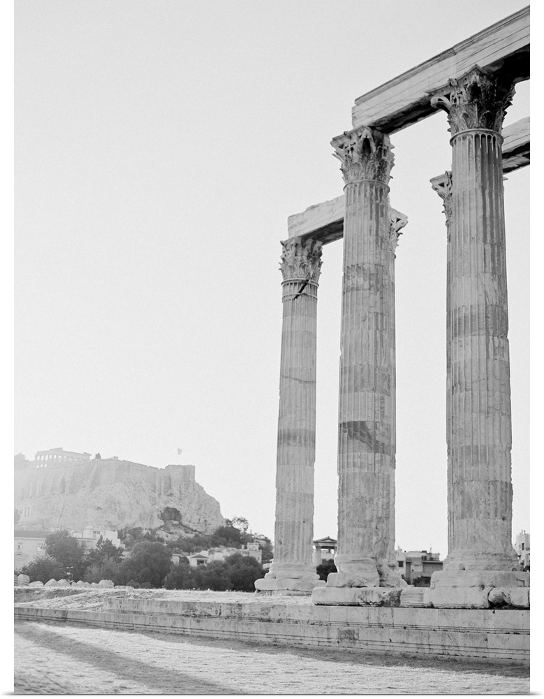 Photograph of ancient Greek architecture, Athens, Greece.