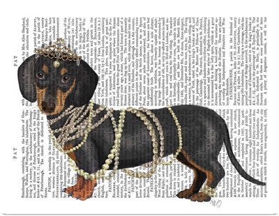 Dachshund and Pearls