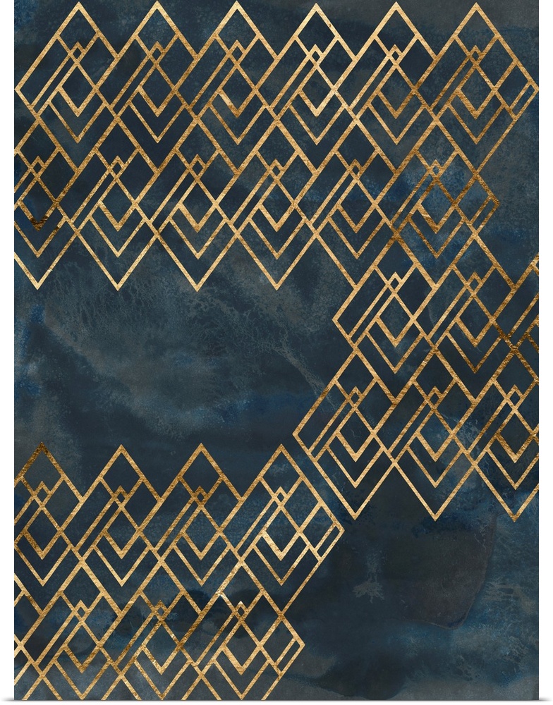 Deco Pattern In Blue IV