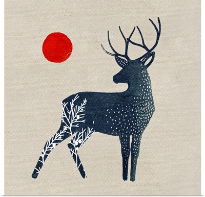 Deer And Sun I
