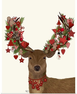 Deer, Homespun Wreath
