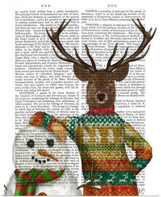 Deer in Christmas Sweater with Snowman