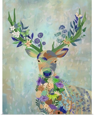Fantastic Florals Deer, Portrait