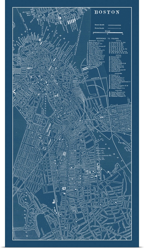 Graphic Map of Boston