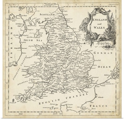 Map of England and Wales