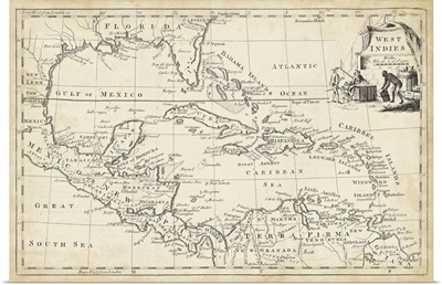 Map of West Indies