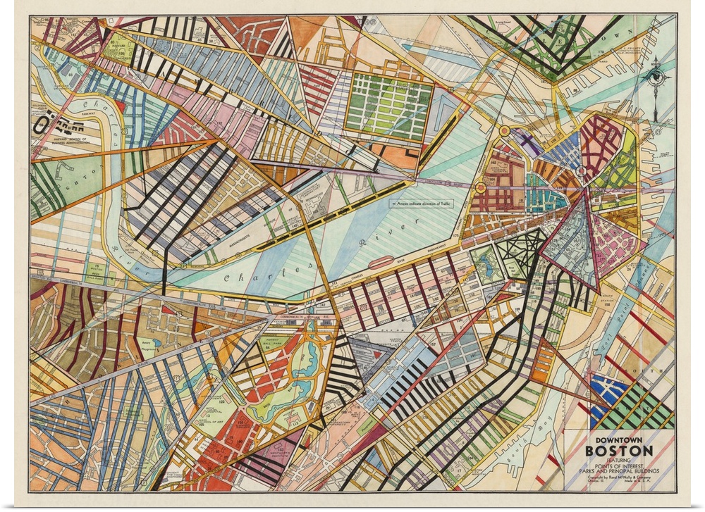 Modern Map of Boston