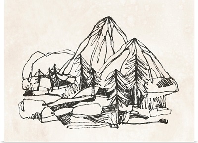 Mountain Contour Sketch II