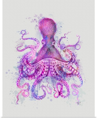 Octopus Rainbow Splash Pink
