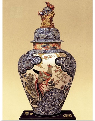 Oriental Blue Vase I