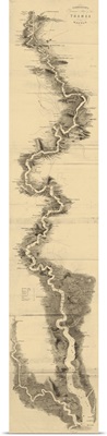 Panoramic Map of the Thames