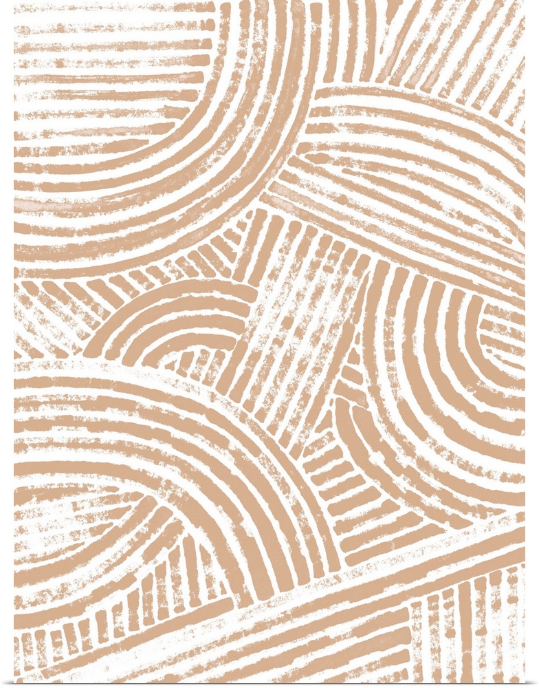 Pattern Maze In Apricot I