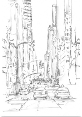 Pencil Cityscape Study IV