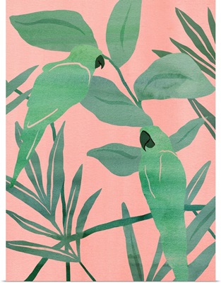 Pink And Green Birds Of Paradise I