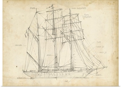 Sailboat Blueprint I
