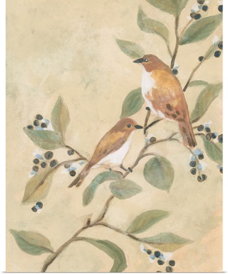 Songbird On Branch Fresco I