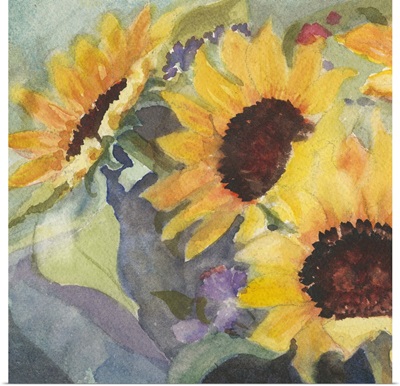 Sunflowers in Watercolor I
