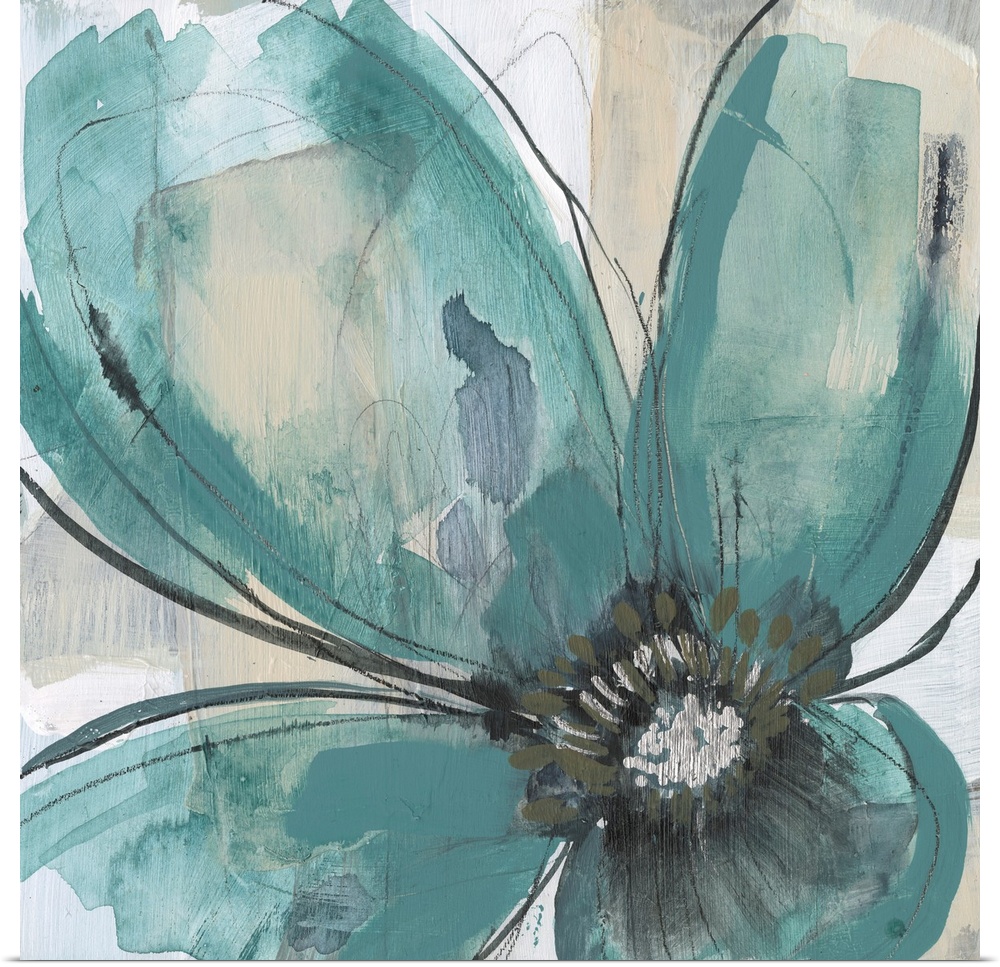 Teal Petals II