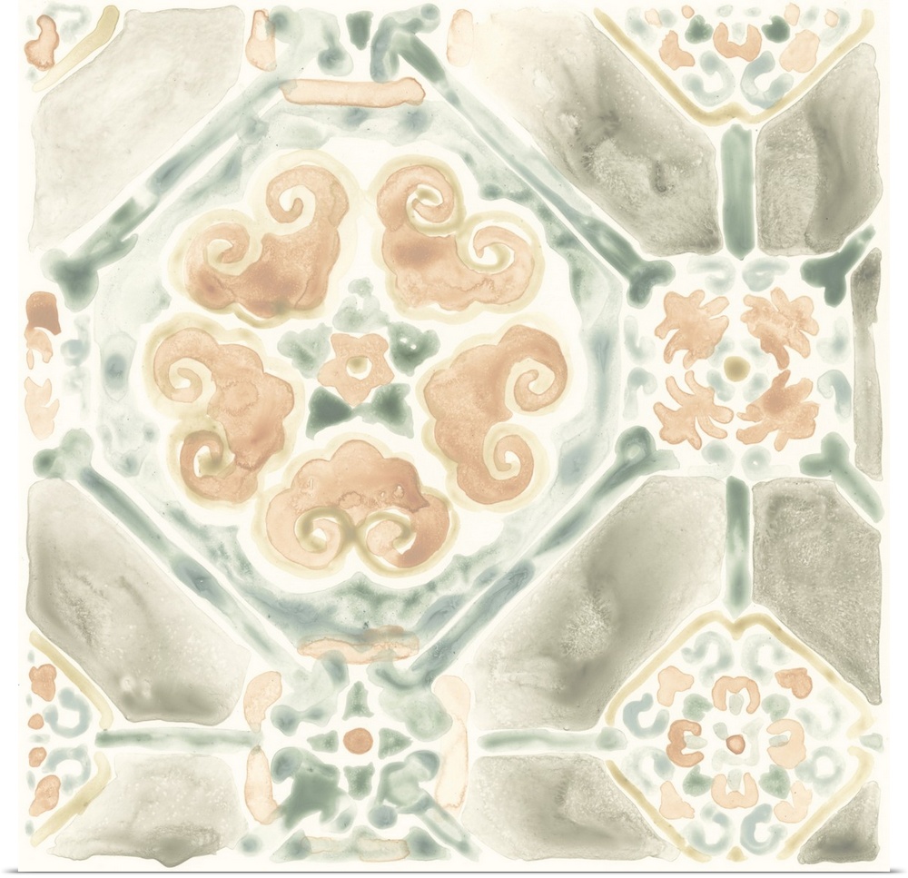 Terracotta Garden Tile III