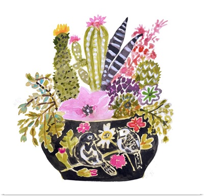 Vase With Cactus II