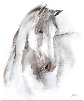 Watercolor Equine Study I