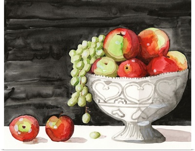 Watercolor Fruit Bowl I