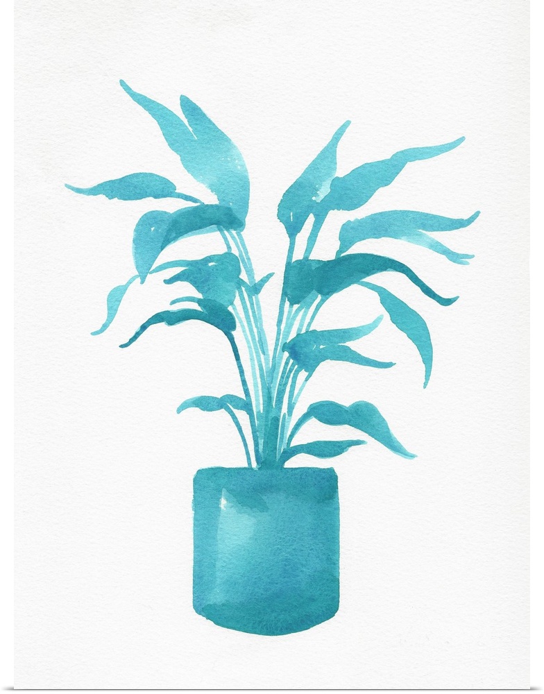 Watercolor House Plant IV