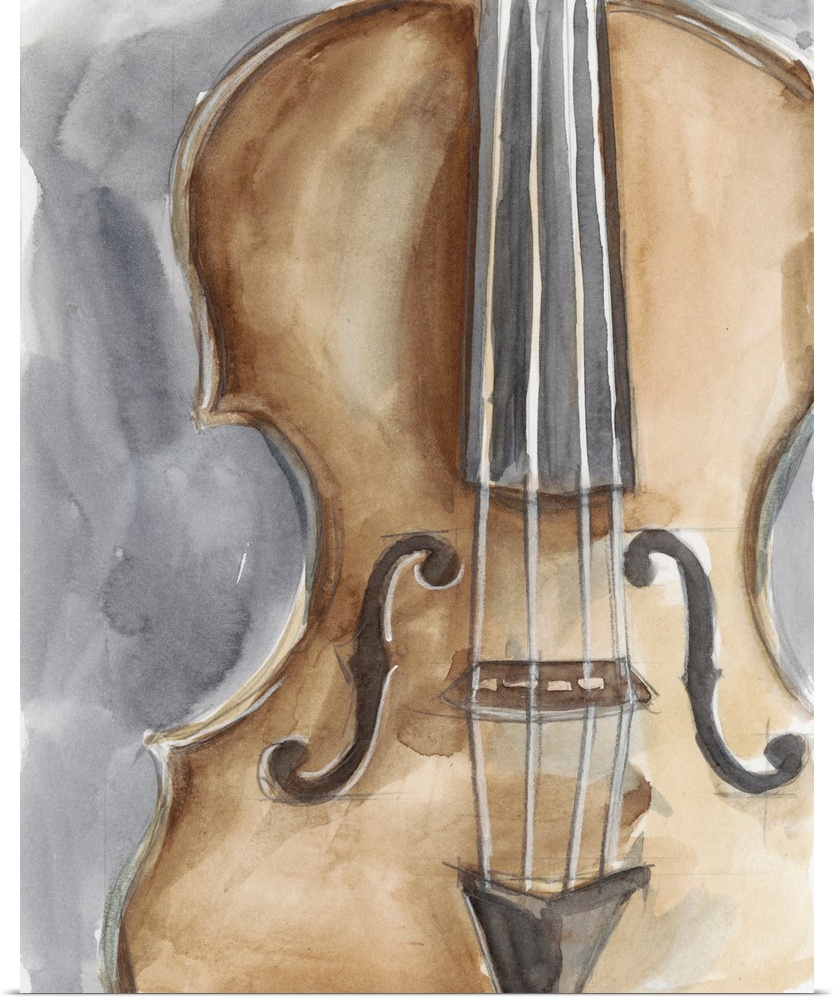 Watercolor Instrument Study IV