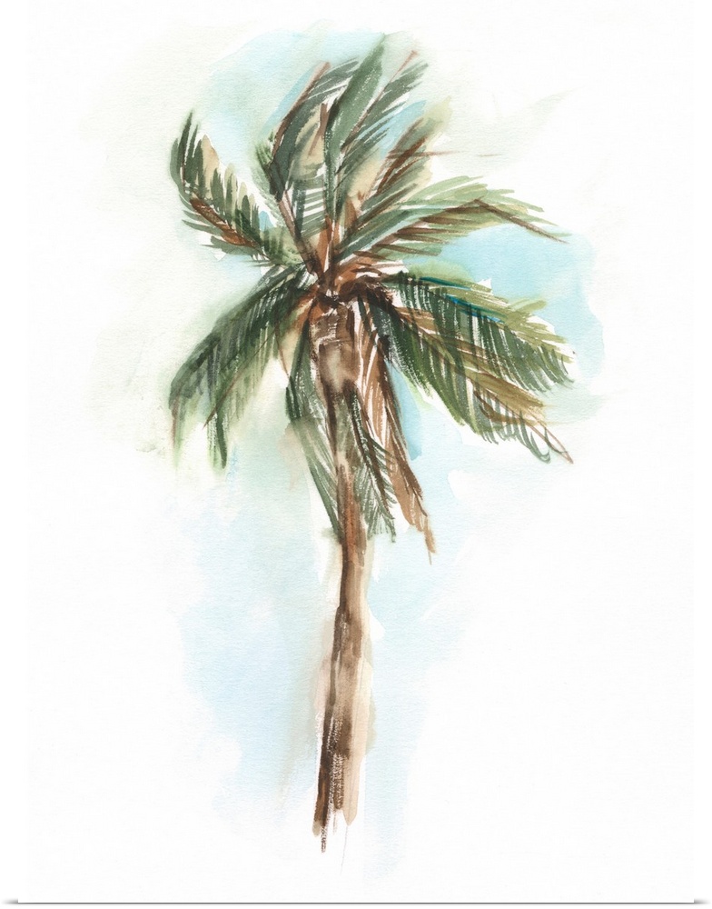 Watercolor Palm Study I