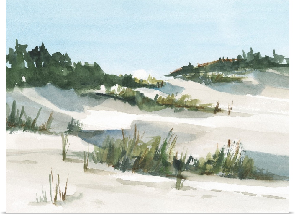 Watercolor Sand Dunes I