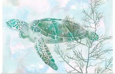 Watercolor Sea Turtle II