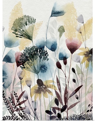 Watercolor Wildflower I