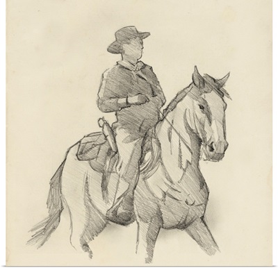 Western Rider Sketch I