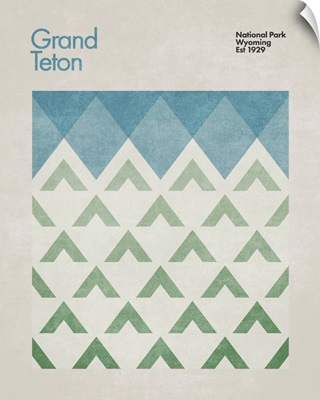 Abstract Travel Grand Teton