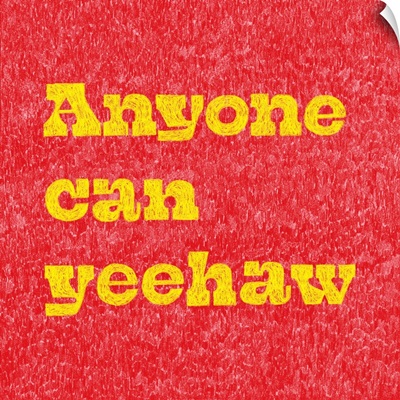 Anyone Can Yeehaw