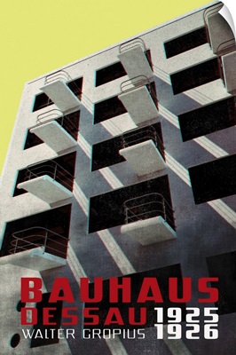 Bauhaus Dessau Architecture In Vintage Magazine Style VIII