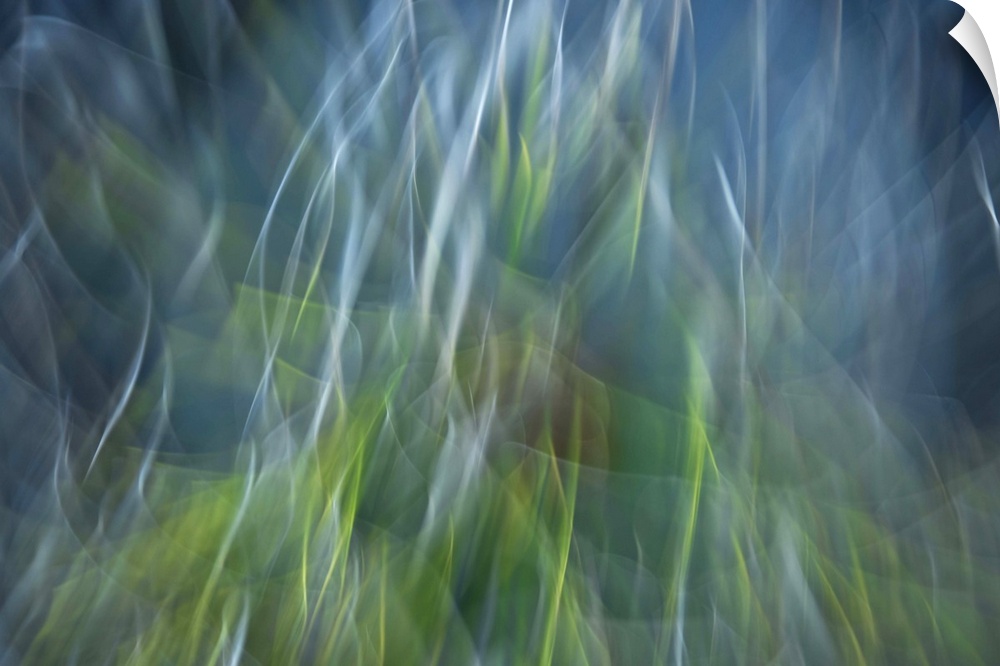 Blue and green abstract image of light and water.