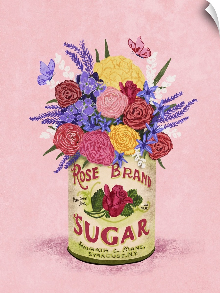 Flowers In A Vintage Can