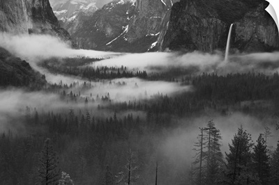 Fog Floating In Yosemite Valley