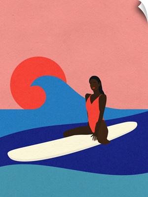 Girl On A Surfboard