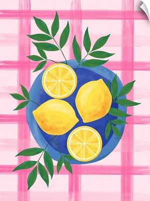 Lemons On Pink