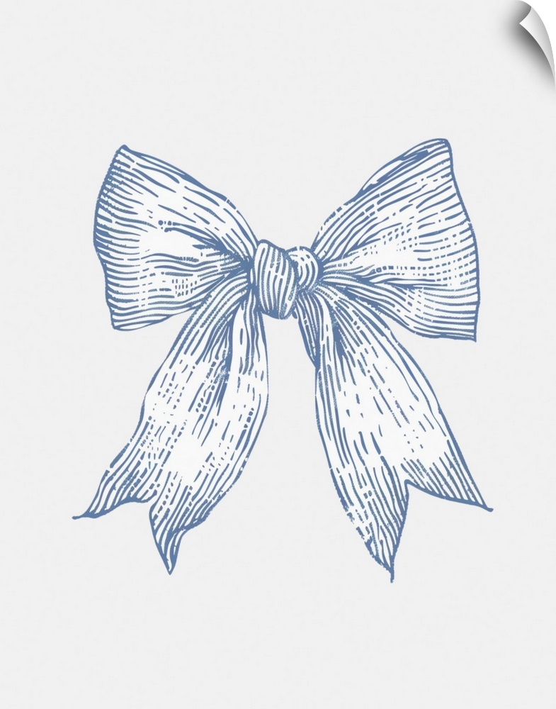 Nautical Pale Blue Bow