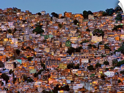 Nightfall In The Favela Da Rocinha