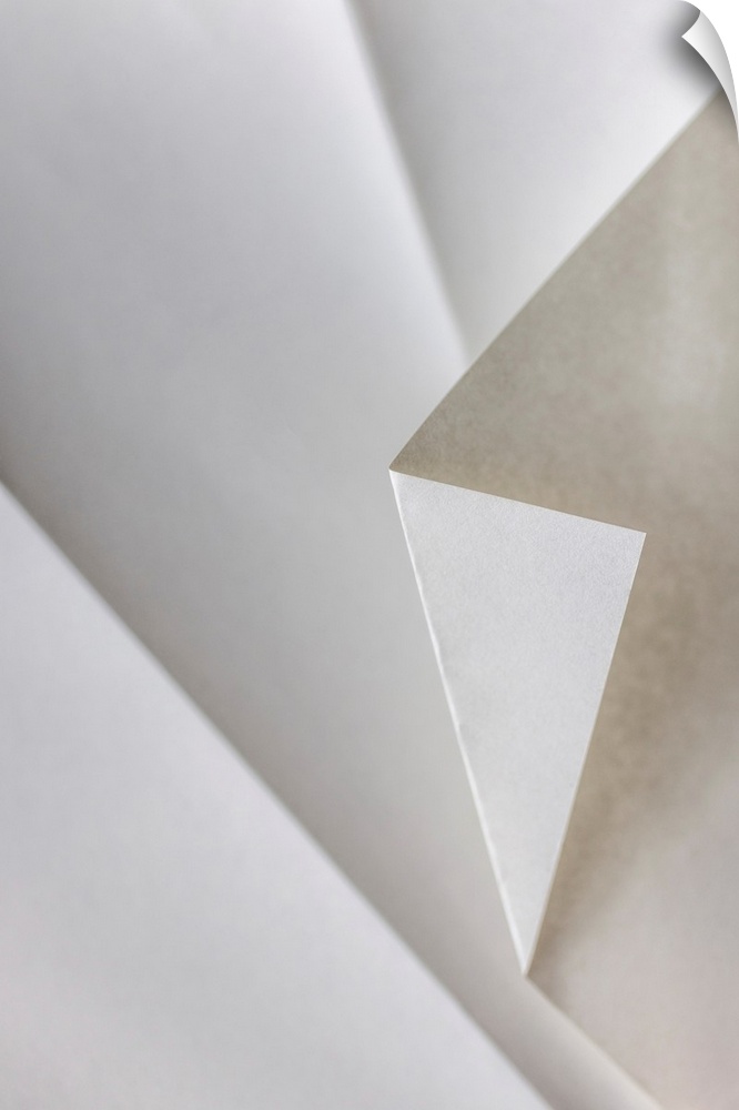 A close up photograph of a folded piece of origami paper