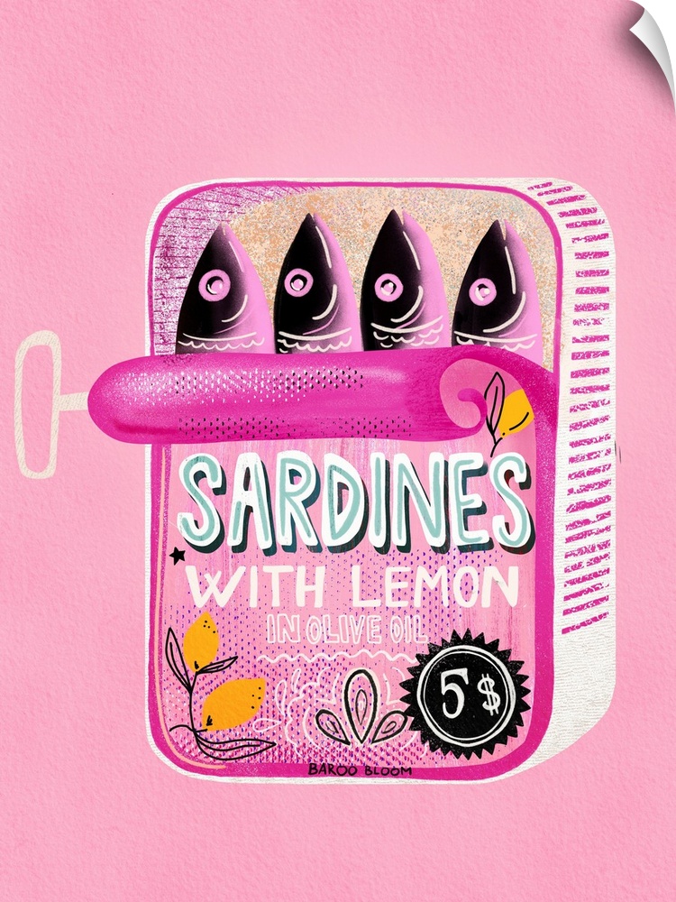 Sardines Tin Can Pink