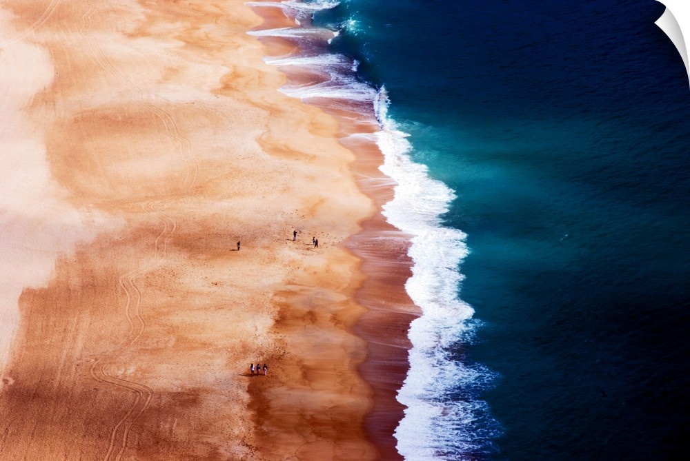 Aerial photograph of a seashore in Portugal