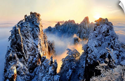 Sunrise At Mt. Huang Shan