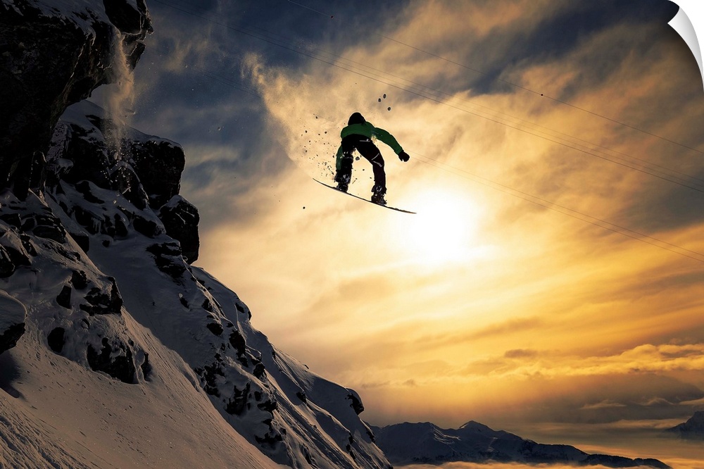 Sunset Snowboarding