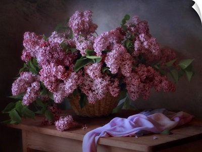 With A Basket Of Lilacs