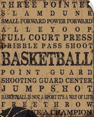 Basketball Typography